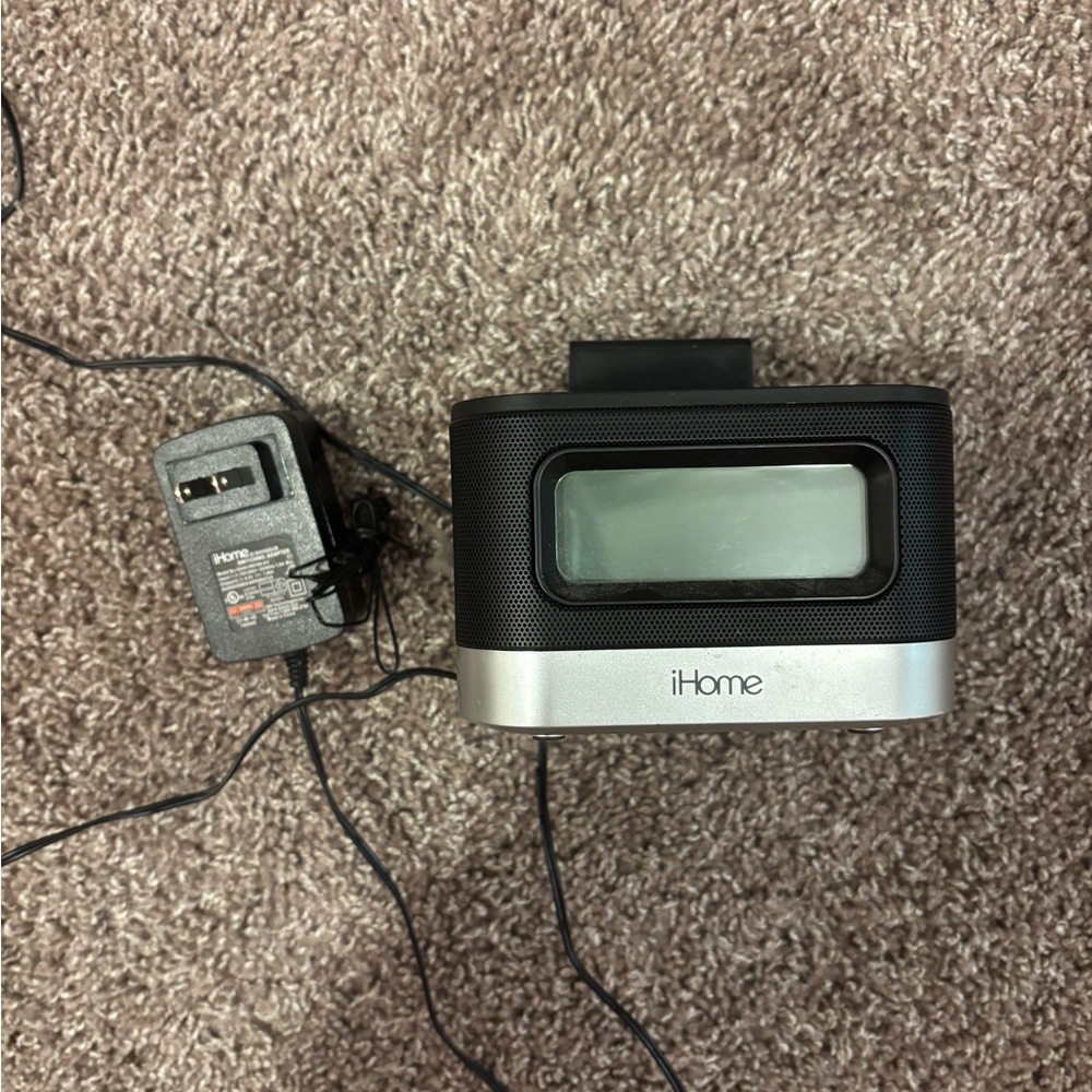 iHome Black and Silver Speaker System